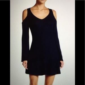 VeryJ~Sexy Cold Shoulder Boho Mini Sweater Dress